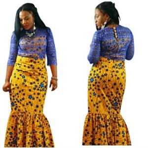 African women Ankara Gown Design WAGD002