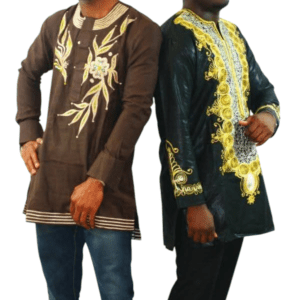 Men's African Casual Shirt – Bold Embroidery & Finest Linen Fabric MACS003